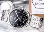 Fake Patek Philippe Calatrava Moonphase Black Dial Stainless Steel Men Watch